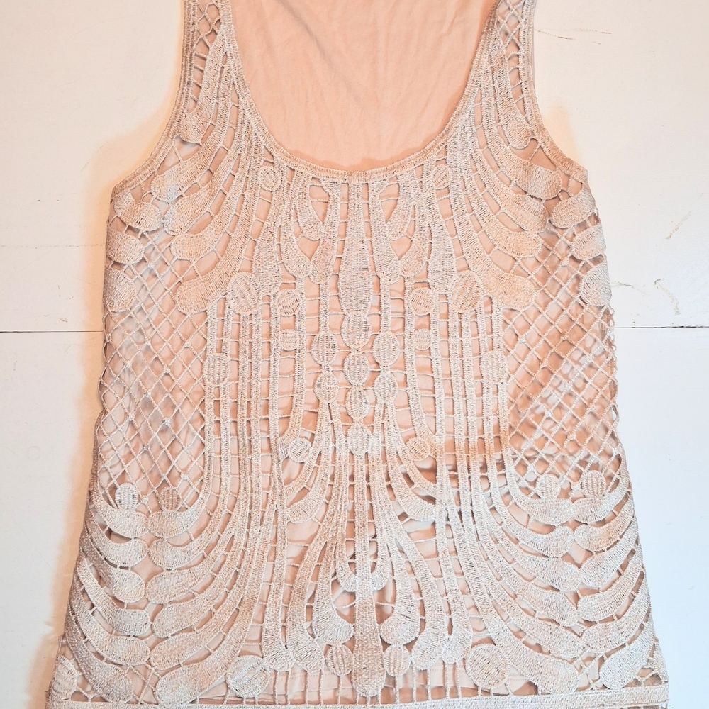 Elegant Lace Overlay Women's Top